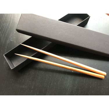 剪菊用櫻木長箸一套