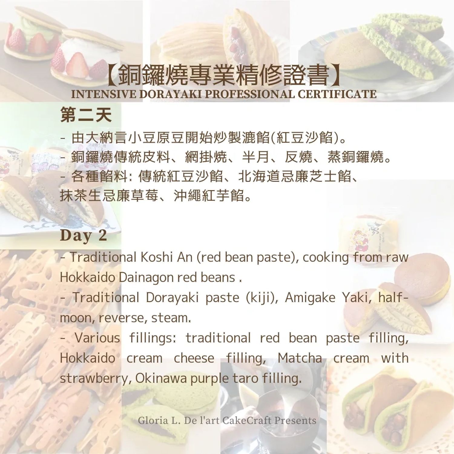 【銅鑼燒專業精修證書】