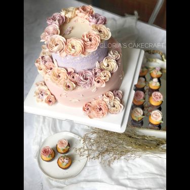 Two Tier Ring 6"+8" with lace