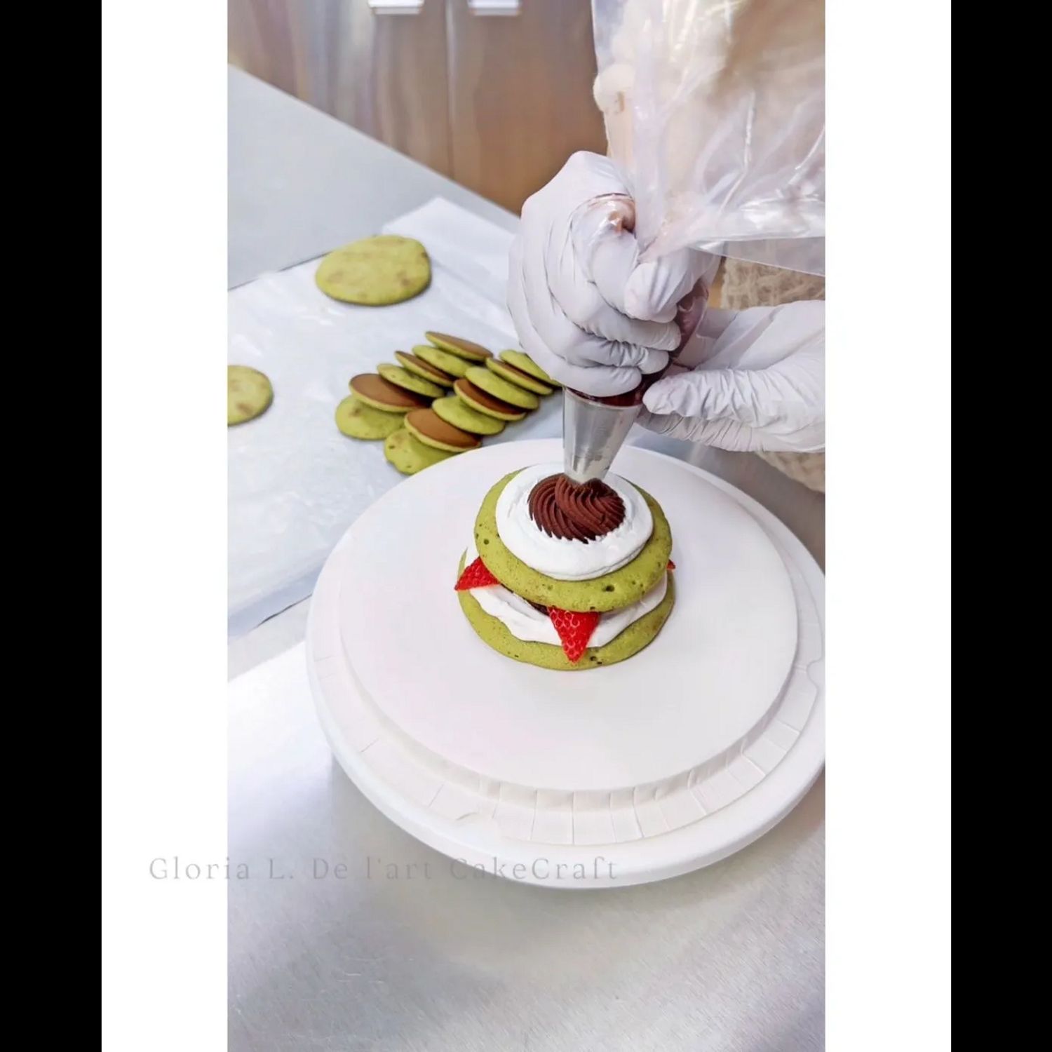 抹茶銅鑼燒聖誕樹蛋糕 Matcha Dorayaki Xmas Tree Cake