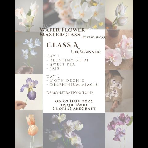 Wafer Flower Masterclass - Class A Beginner