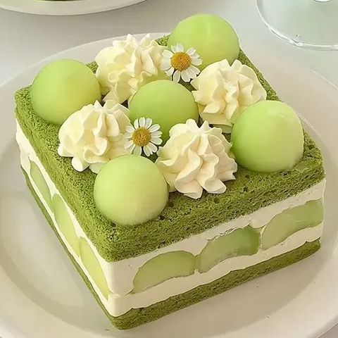 斑斕蜜瓜蛋糕