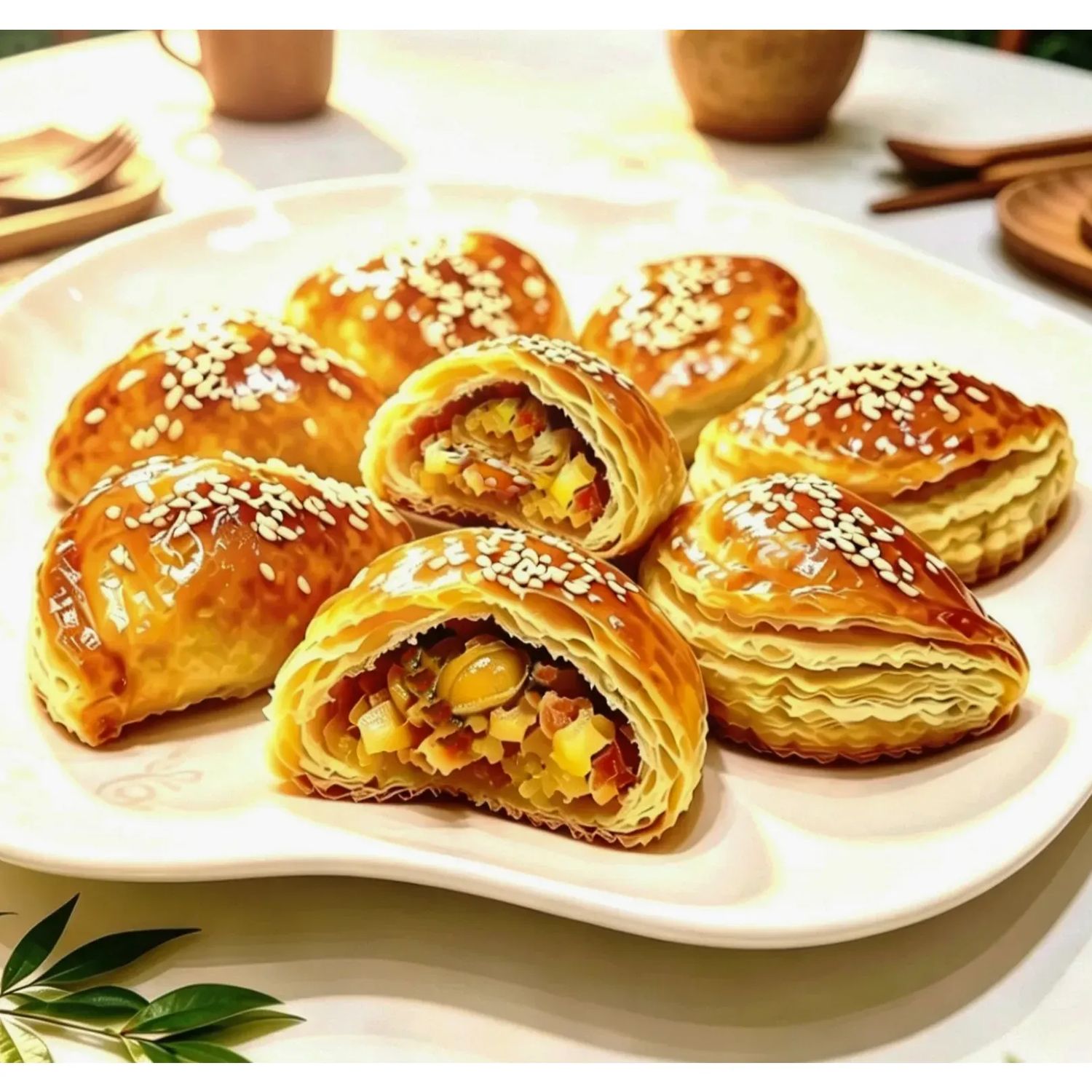 煙肉薯蓉鮑魚酥