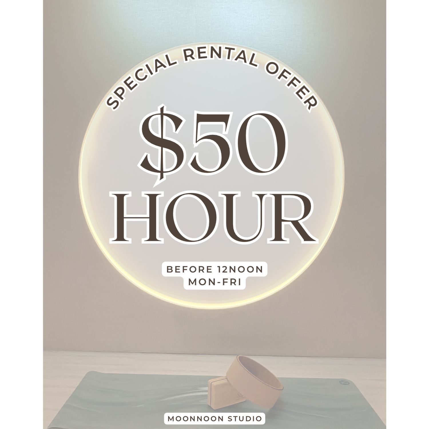 Weekday $50 Rental (Before 12noon)