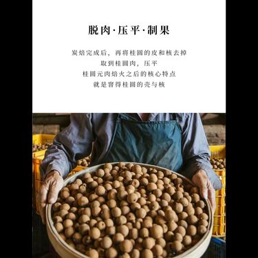 古法桂圓元肉 — 莆田原生古種・黃泥搖黃・龍眼木炭焙印藥・心脾腎同補