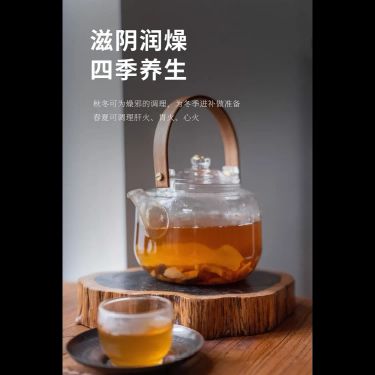 天麻玉竹飲 — 秦嶺三年九制天麻・川西九蒸九曬野生玉竹・渾圓正北黃耆・平肝熄風潤肺養陰