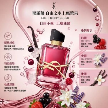 【YSL 自由之水上癮漿果 LIBRE BERRY CRUSH】1.2ml 體驗裝 - 1套3支