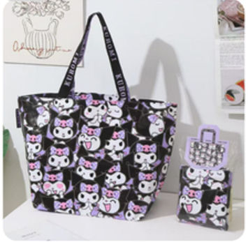 A5697 📢 Sanrio 迷必入！超可愛大容量編織袋登場 💖