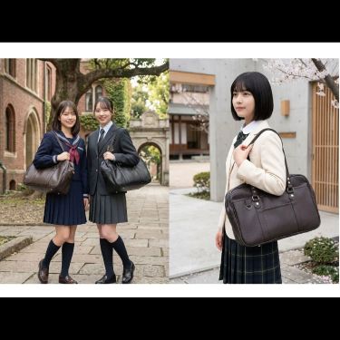 WS2283 日系櫻學園復古大容量單肩包