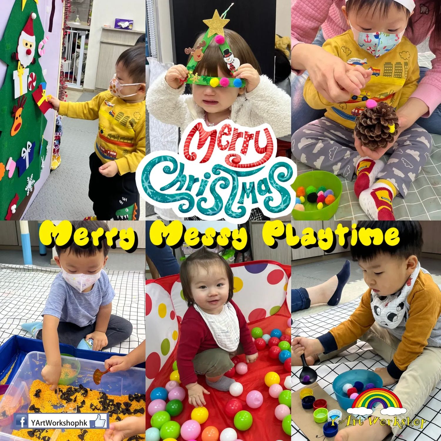 聖誕節messy play party