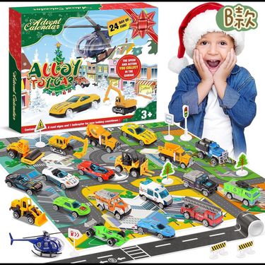 🌟聖誕倒數日曆回力車玩具套裝🚗🚙