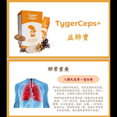 TygerCeps+ 虎乳芝益肺寶(一盒20條)