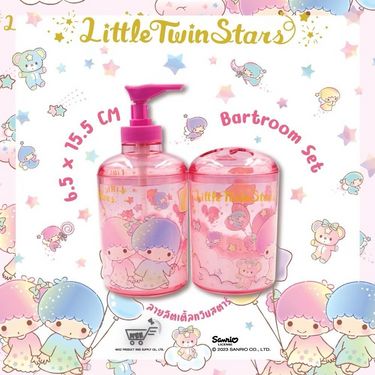 🌸Sanrio 洗手泵+牙膏牙刷架套裝 (2件/套）