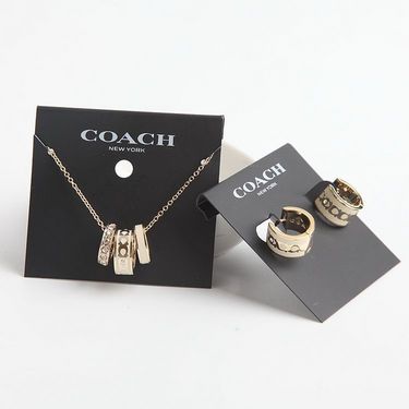 Coach 三圈琺瑯時尚頸鏈