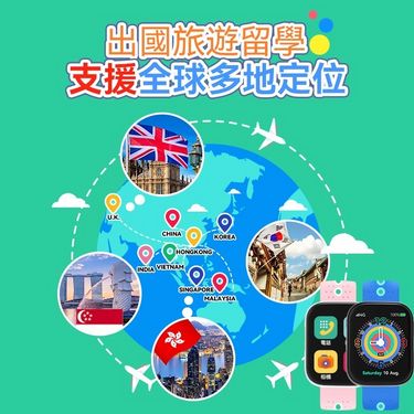 英國 SKIDY 智能精準定位多國伴旅可視成長兒童手錶