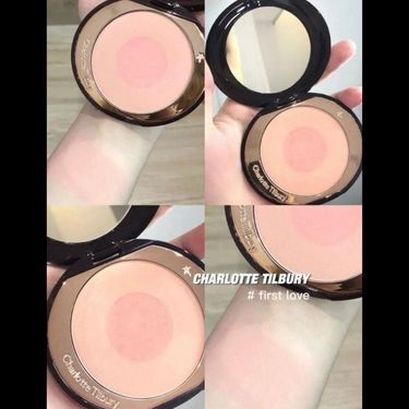 🩷Charlotte Tilbury cheek to chic 雙色腮紅 #桃粉First Love(免稅貨)
