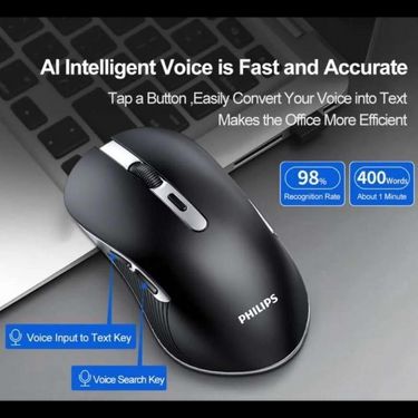 🖱️Philips 飛利浦 SPK7525 AI智能語音無線滑鼠