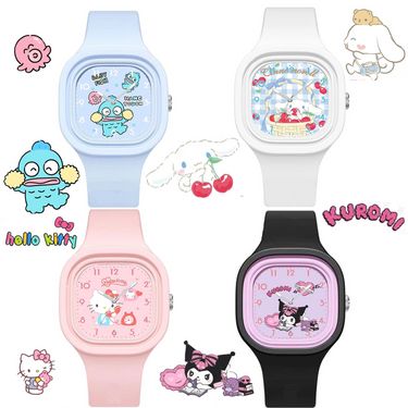 🩷Sanrio 新款方形膠手錶