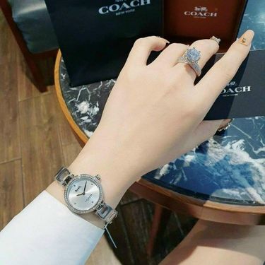 Coach Sig 摯愛 晶鑽美瓷時尚女錶 (26mm)