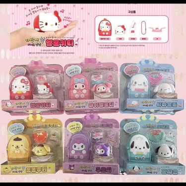韓國直送🇰🇷Sanrio 迷你背囊錢包+ 發聲迷你毛公仔