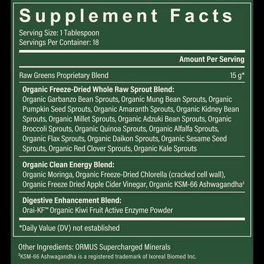 Global Healing ORGANIC超級有機營養綠粉-9.5安士