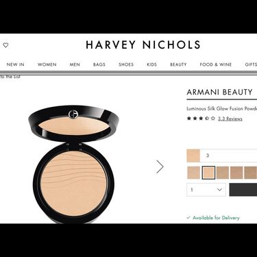 Giorgio Armani持久絲光防曬兩用粉餅Spf32 9G (補充裝)
