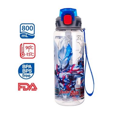 Ultraman / Batman 膠水樽連可拆式飲管及手繩800ml