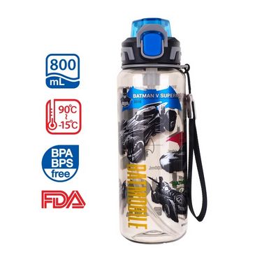 Ultraman / Batman 膠水樽連可拆式飲管及手繩800ml