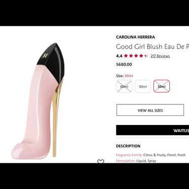 Carolina Herrera Good Girl BLUSH 7ml ED