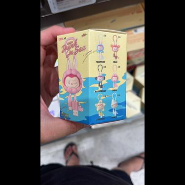 泰國Labubu醉愛在海邊 盲盒數據線