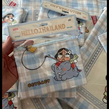 泰國限定 （POP MART 泡泡瑪特 哭娃CRYBABY HELLO THAILAND 系列）零錢包