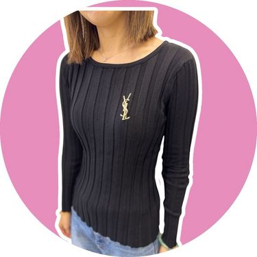 YSL利是封LOGO DIY 心扣針