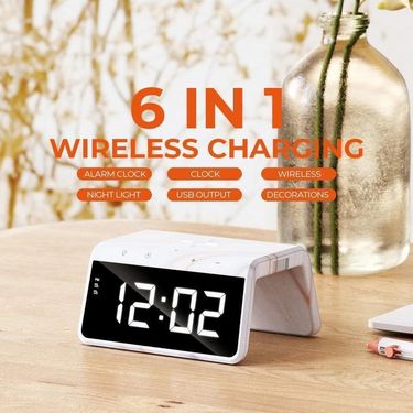 Havit 6-IN-1 鬧鐘無線充電架