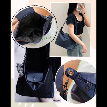 經典Longchamp hobo bag⭐  大容量單肩手袋