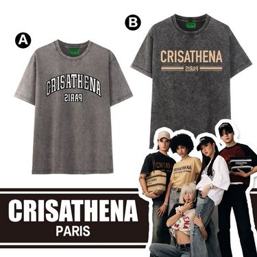 Crisathena Paris 洗水短䄂Tee