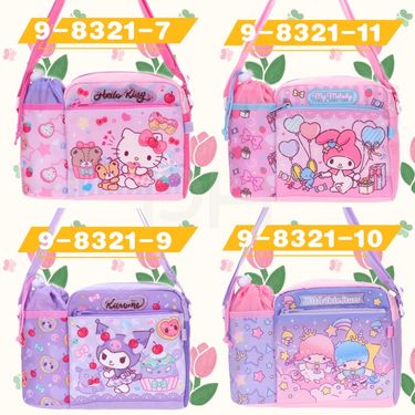 Sanrio 2025 卡通小童斜揹袋連水瓶格