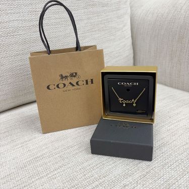 Coach Logo項鍊(金色)