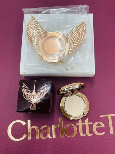 Charlotte Tilbury香港專櫃限定🎀天使翼手機支架+迷你定妝粉餅一號色0.8g