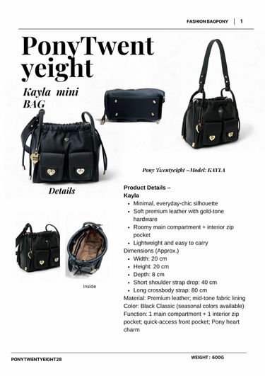 🌸泰國熱賣款 PONY TWENTYEIGHT KAYLA  Mini 大口袋水桶