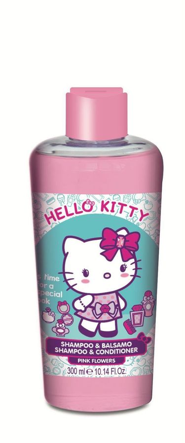 Hello Kitty粉紅花花洗髮／沐浴系列（一套三支）