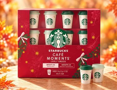 韓國 Starbucks 星巴克限量版聖誕節款即沖咖啡 迷你杯禮盒 (12個/盒)