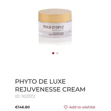 MILA D' OPIZ 金箔多肽抗皺面霜 Phyto de Luxe Rejuvenesse Cream 240ml (院裝Salon Size)