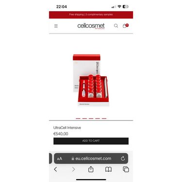 CELLCOSMET 密集式羊胎素修護精華 Cytopep Ultracell Intensive 12x1ml@ (Cellular Index 6)