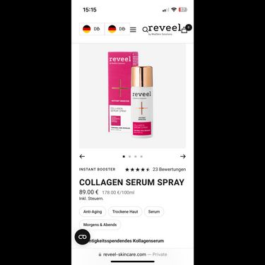 REVEEL 膠原蛋白精華噴霧 Collagen Serum Spray 50ml