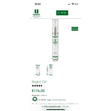 MEDICAL BEAUTY RESEARCH 夜間精華油 Night Oil 2x15ml@
