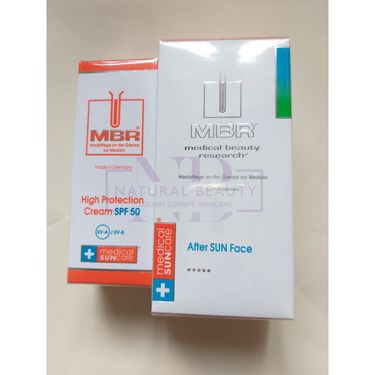 MEDICAL BEAUTY RESEARCH 醫學防曬修復套裝 (醫學抗敏防曬乳 High Protection Sun Cream SPF50 50ml + 醫學紫外線修復霜 After Sun Face 50ml)
