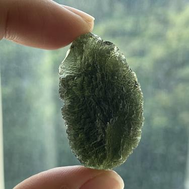 #捷克隕石   #Moldavite 重量：14.96克