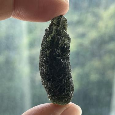 #捷克隕石   #Moldavite 重量：14.96克