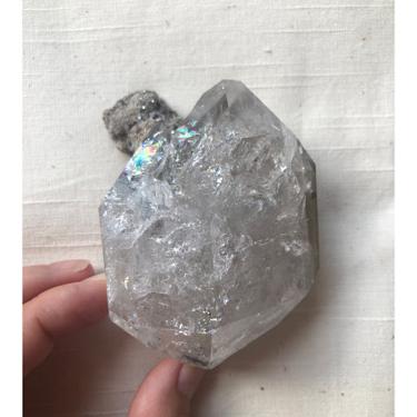 #Herkimer Diamond Matrix with Rainbows