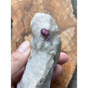 Ruby with calcite